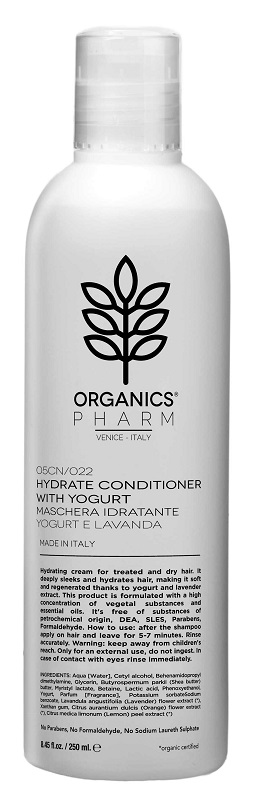 ORGANICS PHARMA HYDRATE CONDITIONER WITH YOGURT AND LAVENDER 250 ML - fitfarma.it