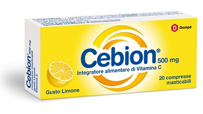 CEBION MASTICABILE LIMONE VITAMINA C 500 MG 20 COMPRESSE - fitfarma.it