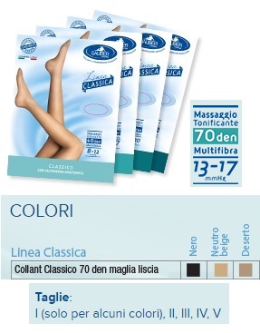 SAUBER COLLANT 70 DENARI MAGLIA LISCIA N BEIG 2 LINEA CLASSICA - fitfarma.it