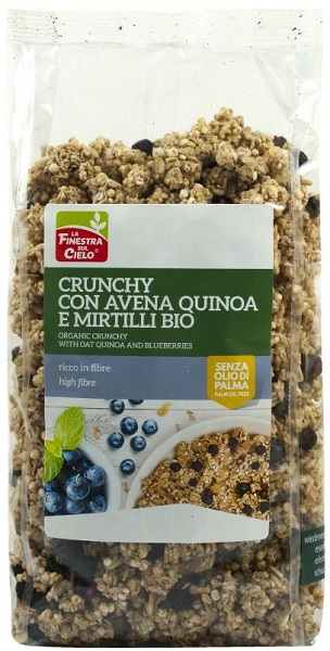 CRUNCHY CON AVENA QUINOA E MIRTILLI - fitfarma.it