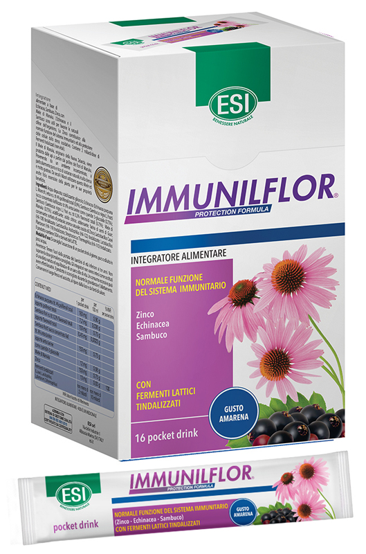 ESI IMMUNILFLOR 16 POCKET DRINK X 20 ML - fitfarma.it