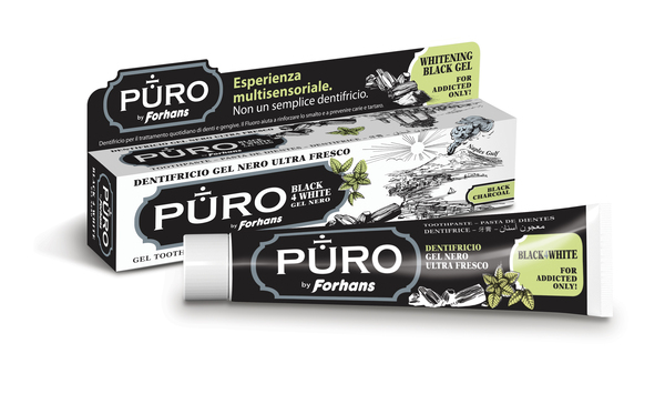 DENTIFRICIO FORHANS GEL BLACK4WHITE - fitfarma.it