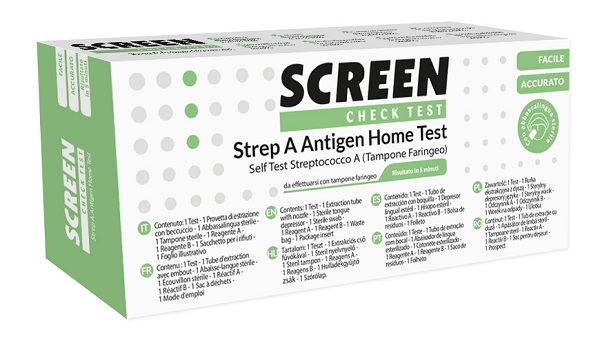 STREP A ANTIGEN HOME TEST DETERMINAZIONE QUALITATIVA ANTIGENI STREPTOCOCCO A DA TAMPONE FARINGEO 2 PEZZI - fitfarma.it
