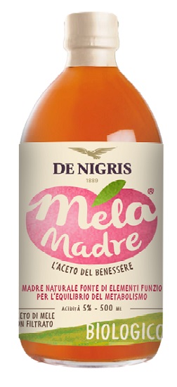 MELA MADRE ACETO MELE BIOLOGICO NON FILTRATO E NON PASTORIZZATO 500 ML - fitfarma.it