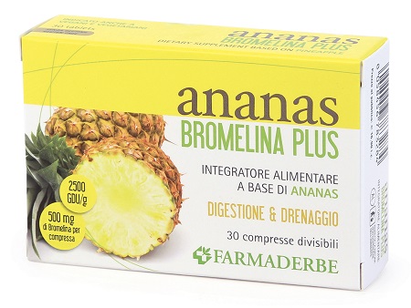 ANANAS BROMELINA PLUS 30 COMPRESSE - fitfarma.it