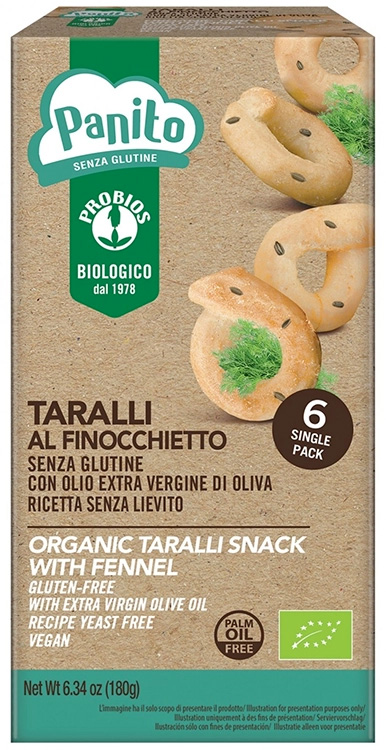 PANITO TARALLI AL FINOCCHIETTO 180 G - fitfarma.it