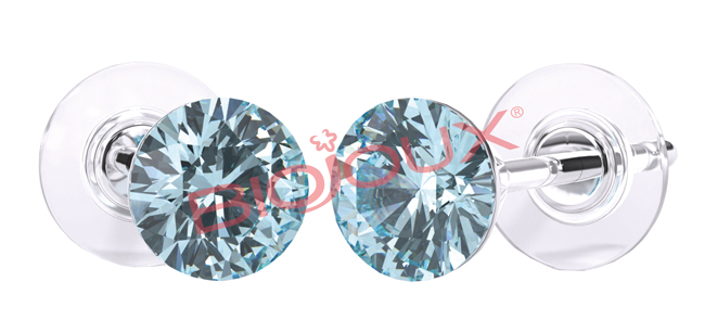 ORECCHINI STERILI BJT945 SWA CRYSTAL AQUAMARINE - fitfarma.it