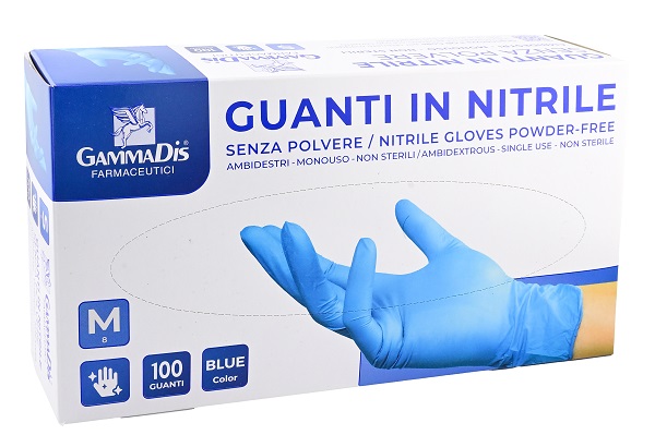 GUANTI NITRILE SENZA POLVERE SMALL 100 PEZZI - fitfarma.it