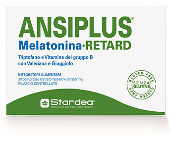 ANSIPLUS RETARD MELATONINA 20 COMPRESSE BISTRATO FAST SLOW 955 MG - fitfarma.it
