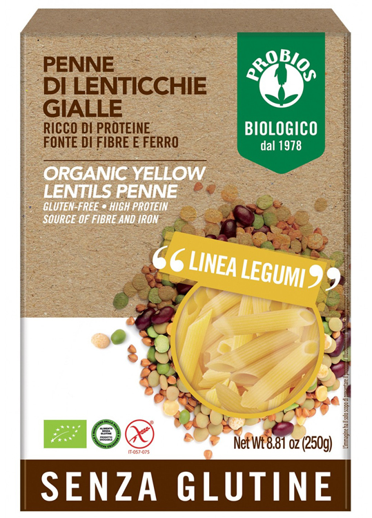 PROBIOS PENNE LENTICCHIE GIALLE 250 G - fitfarma.it