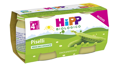 HIPP BIO OMOGENEIZZATO PISELLI 2X80 G - fitfarma.it