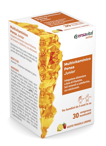 MULTIVITAMINICO PENSA JUNIOR 30 COMPRESSE MASTICABILI - fitfarma.it