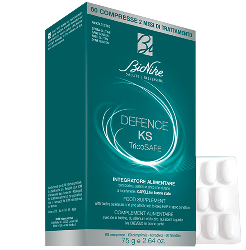 DEFENCE KS TRICOSAFE 60 COMPRESSE - fitfarma.it