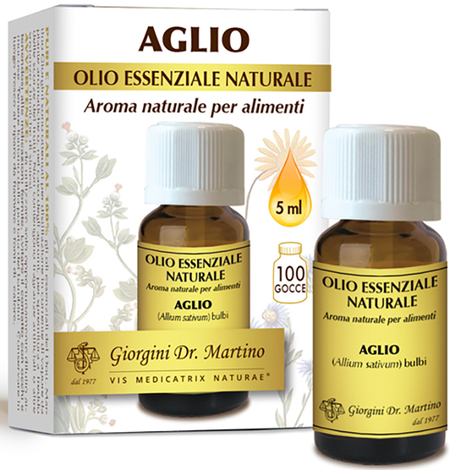 AGLIO OLIO ESSENZIALE NATURALE 5 ML - fitfarma.it