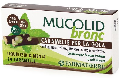 MUCOLID BRONC MENTA LIQUIRIZIA CARAMELLE 70 G - fitfarma.it