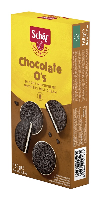 SCHAR CHOCOLATE O'S BISCOTTI 165 G - fitfarma.it