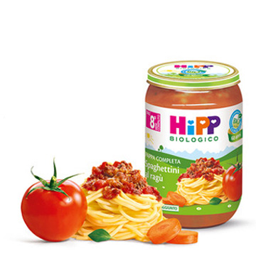 HIPP BIO SPAGHETTINI AL RAGU' 220 G - fitfarma.it
