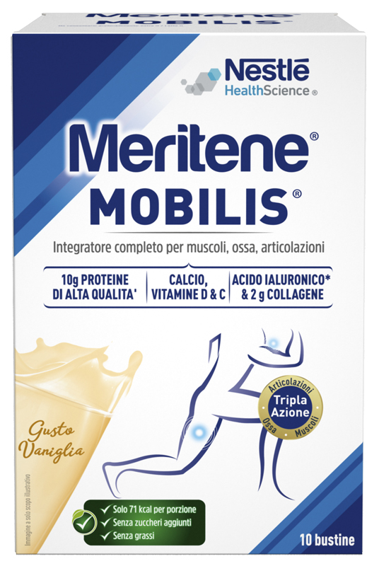 MERITENE MOBILIS GUSTO VANIGLIA 10 BUSTINE DA 21 G - fitfarma.it