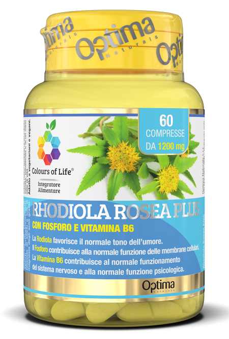 COLOURS OF LIFE RHODIOLA ROSEA PLUS 60 COMPRESSE 1200 MG - fitfarma.it
