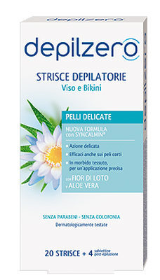 DEPILZERO STRISCE VISO E BIKINI 20 PEZZI - fitfarma.it