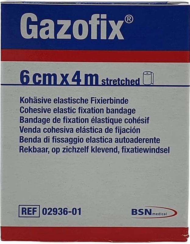 BENDA ELASTICA AUTOADESIVA GAZOFIX 6X400 CM - fitfarma.it