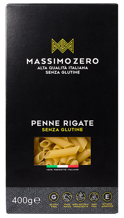 MASSIMO ZERO PENNE RIGATE 400 G - fitfarma.it