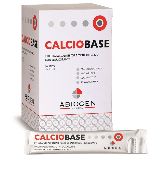CALCIOBASE 30 STICK DA 10 ML SENZA ZUCCHERI AGGIUNTI SENZA GLUTINE E SENZA LATTOSIO - fitfarma.it