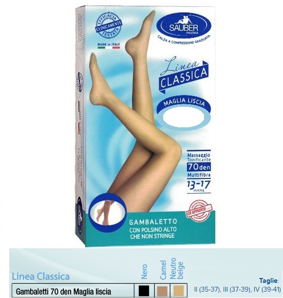 SAUBER GAMBALETTO MAGLIA LISCIA 140 DENARI NERO 3 - fitfarma.it