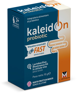 KALEIDON PROBIOTIC FAST FRUTTI DI BOSCO 10 BUSTE OROSOLUBILI - fitfarma.it
