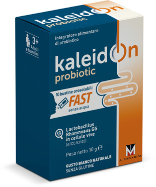KALEIDON PROBIOTIC FAST BIANCO NATURALE 10 BUSTE OROSOLUBILI - fitfarma.it