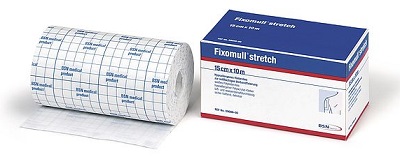 FASCIA AUTOADESIVA IPOALLERGENICA FIXOMULL STRETCH PER FISSAGGIO CATETERI M 10 X 10 CM - fitfarma.it