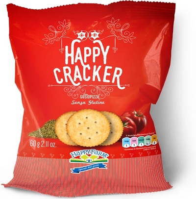 HAPPY FARM HAPPY CRACKERS GUSTO PIZZA 60 G - fitfarma.it