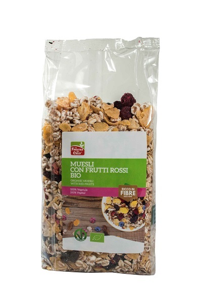 MUESLI FRUTTI ROSSI BIO 375 G - fitfarma.it