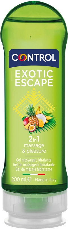 CONTROL GEL PER MASSAGGI EXOTIC ESCAPE 200 ML - fitfarma.it