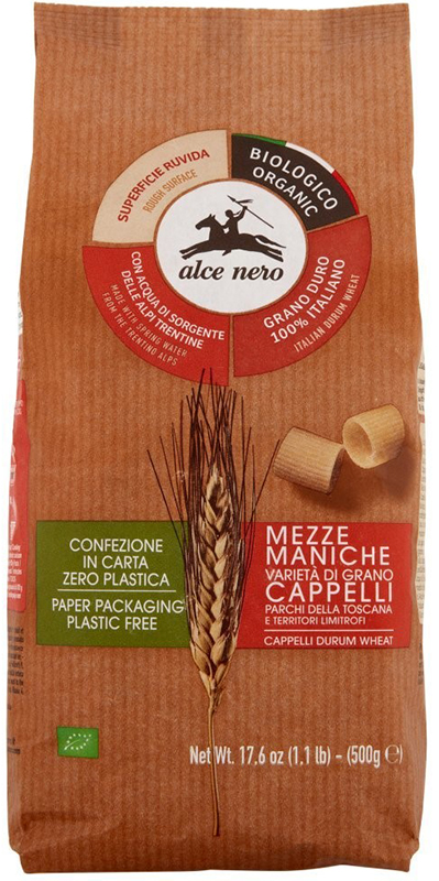 MEZZE MANICHE DI SEMOLA SENATORE CAPPELLI PARCHI TOSCANI BIO 500 G - fitfarma.it