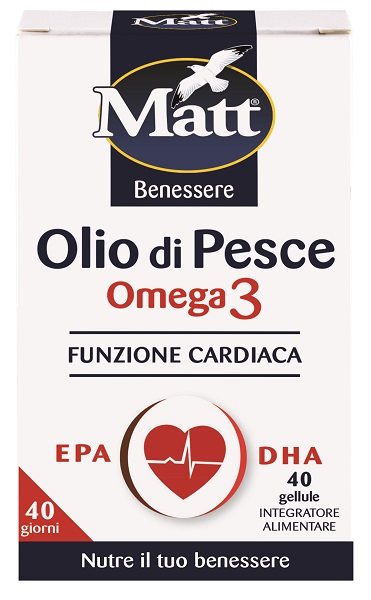 MATT BENESSERE OLIO DI PESCE OMEGA 3 40 GELLULE - fitfarma.it