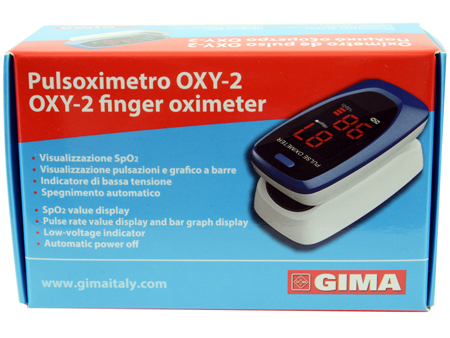 PULSOXIMETRO DA DITO OXY-2 SCHERMO LED 60X30,5X32,5MM 1 PEZZO - fitfarma.it