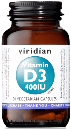 VIRIDIAN VITAMIN D3 400IU 30CPS - fitfarma.it