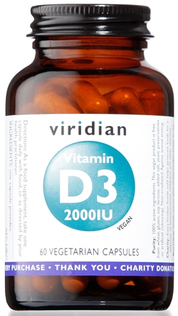 VIRIDIAN VITAMIN D3 2000IU 60CPS - fitfarma.it