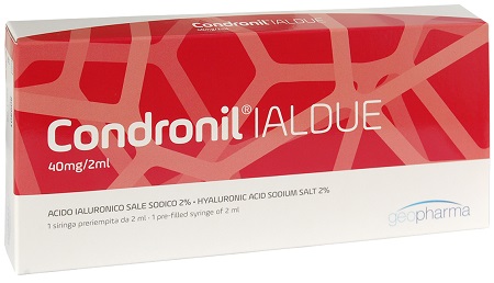 SIRINGA INTRA-ARTICOLARE CONDRONIL IALDUE PRERIEMPITA ACIDO IALURONICO SALE SODICO 40 MG 2 ML - fitfarma.it