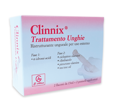 CLINNIX TRATTAMENTO UNGHIE 2 FLACONI 15 ML + 2 PENNELLI APPLICATORI - fitfarma.it