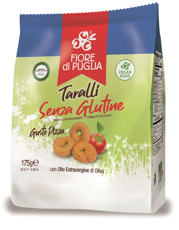 FIORE DI PUGLIA TARALLI PIZZA 175 G - fitfarma.it