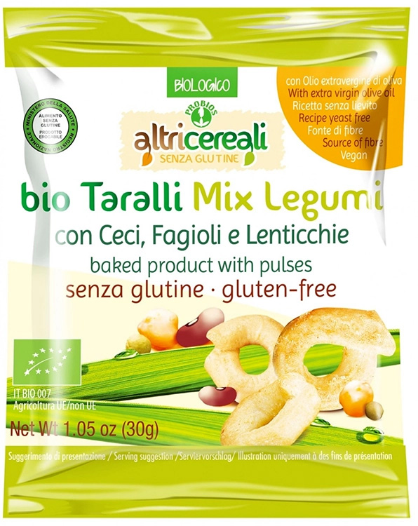 ALTRICEREALI TARALLI MIX LEGUMI 30 G - fitfarma.it