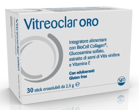 VITREOCLAR ORO 30 BUSTINE OROSOLUBILI DA 2,5 G - fitfarma.it