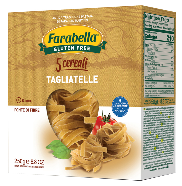 FARABELLA TAGLIATELLE AI 5 CEREALI 250 G - fitfarma.it