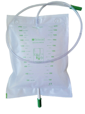 SACCA DA LETTO PER RACCOLTA URINA DA 2 LITRI CON SCARICO TUBO 130 CM 10 PEZZI - fitfarma.it
