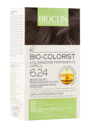 BIOCLIN BIO COLORIST 6,24 BIONDO SCURO BEIGE RAME - fitfarma.it