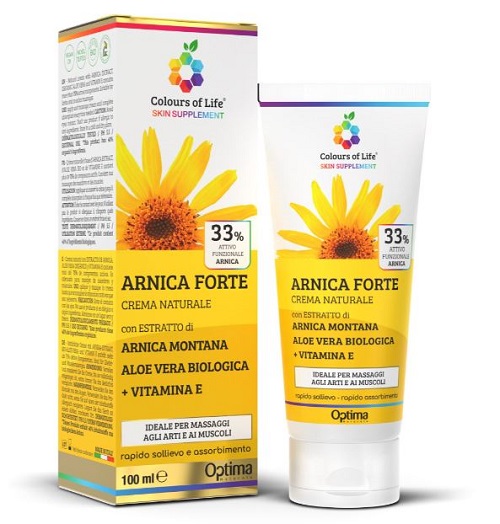 COLOURS OF LIFE SKIN SUPPLEMENT ARNICA FORTE 33% CREMA 100 ML - fitfarma.it