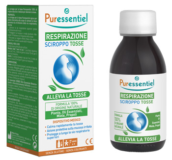 PURESSENTIEL SCIROPPO TOSSE RESPIRAZIONE DISPOSITIVO MEDICO 125 ML - fitfarma.it