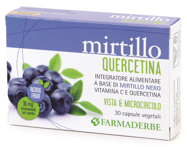 MIRTILLO QUERCETINA 30 CAPSULE - fitfarma.it